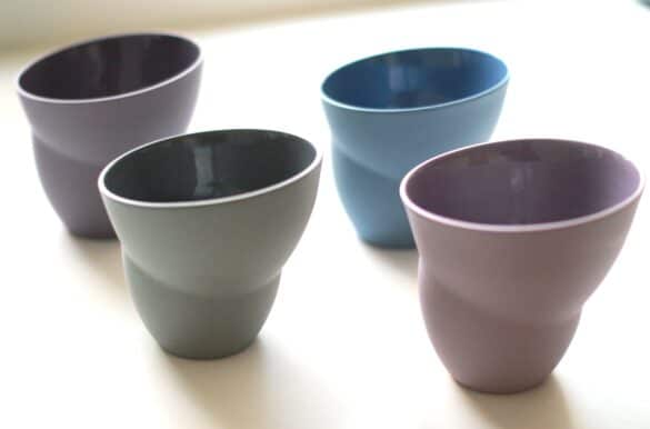 Kaffekopper købt hos Mie Mølgaard Keramik i Rønne