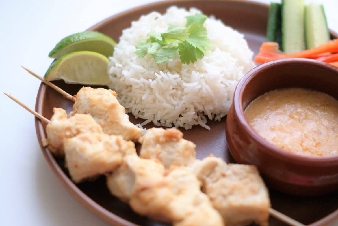 Kyllingesatay med peanutsauce